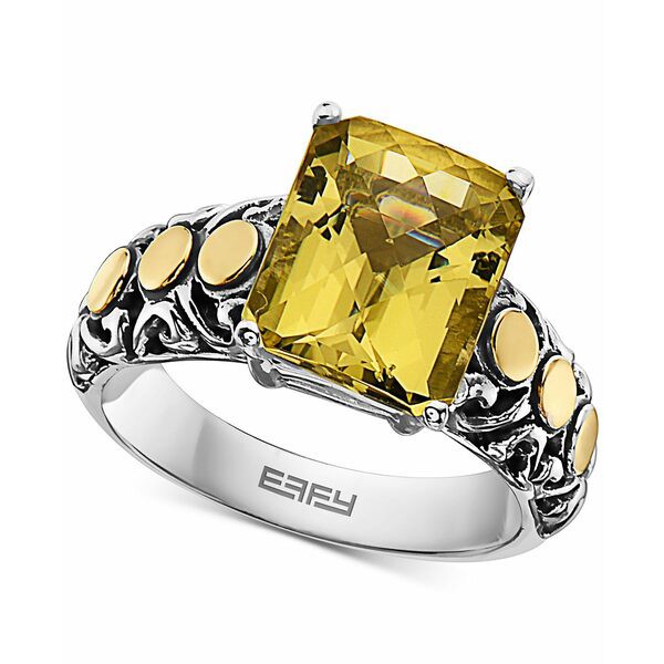 エフィー コレクション レディース リング アクセサリー EFFY® Lemon Quartz Statement Ring (4-7/8 ct. t.w.) in Sterling Silver a