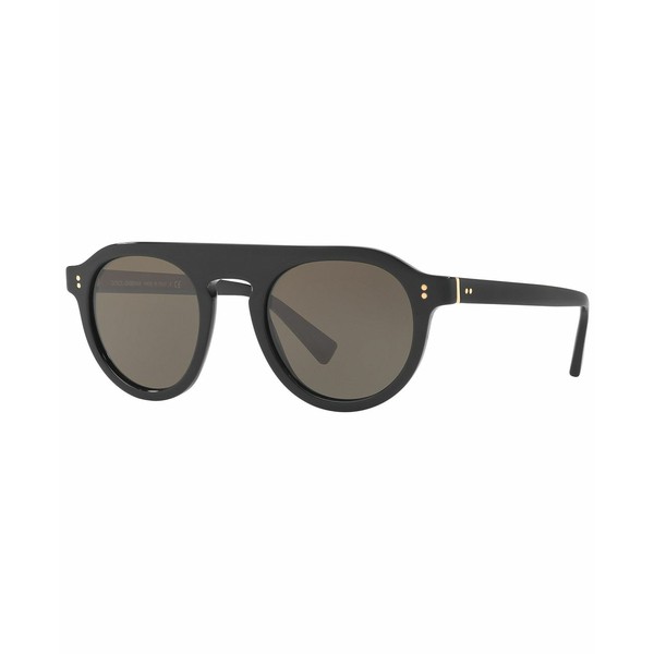 ドルチェ＆ガッバーナ メンズ サングラス・アイウェア アクセサリー Men's Low Bridge Fit Sunglasses, DG4306F 50 Black