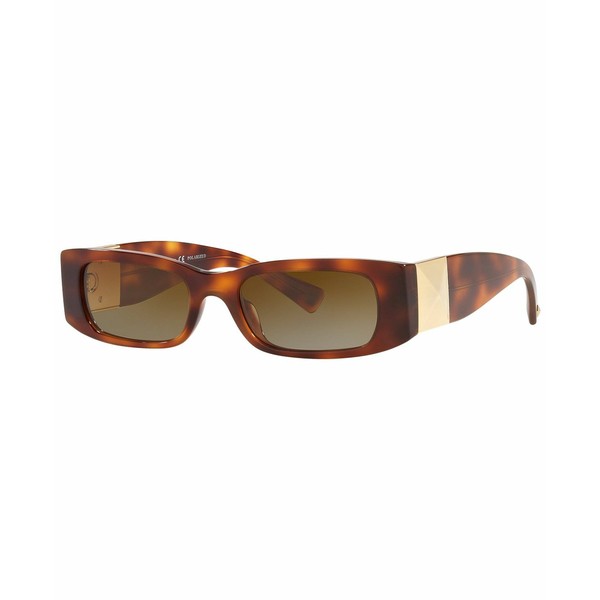 ヴァレンティノ レディース サングラス＆アイウェア アクセサリー Women's Polarized Sunglasses, VA4105 51 Havana