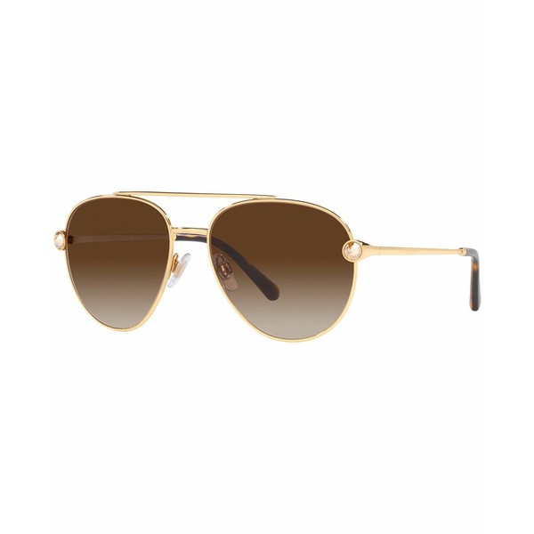 ドルチェ＆ガッバーナ レディース サングラス＆アイウェア アクセサリー Women's Sunglasses, DG2283B 58 Gold-Tone