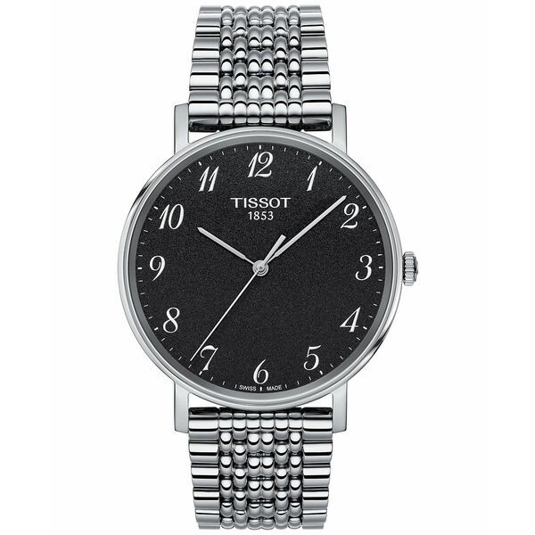 ティソット メンズ 腕時計 アクセサリー Men's Swiss Everytime Stainless Steel Bracelet Watch 38mm Silver