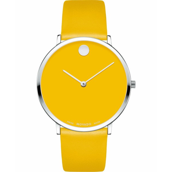 モバド レディース 腕時計 アクセサリー Swiss Modern Yellow Leather Strap Watch 40mm Yellow