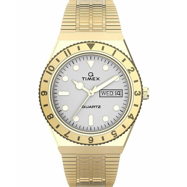 タイメックス レディース 腕時計 アクセサリー Women's Q Gold-Tone Stainless Steel Bracelet Watch 36mm Gold-Tone