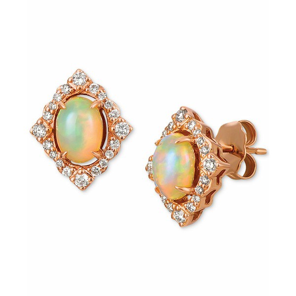 ルヴァン レディース ピアス＆イヤリング アクセサリー Neopolitan Opal (7/8 ct. t.w.) & Vanilla Diamond (1/4 ct. t.w.) Stud Earring