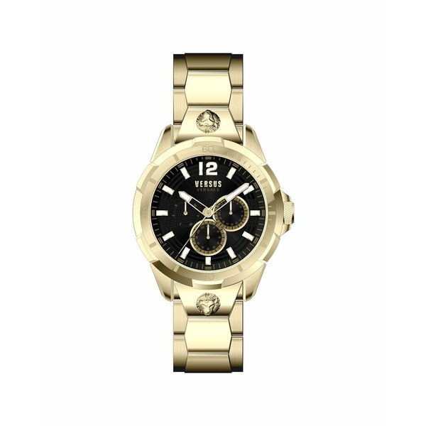 ヴェルサス ヴェルサーチ メンズ 腕時計 アクセサリー Versus by Versace Men's Runyon Gold-tone Stainless Steel Bracelet Watch 44mm