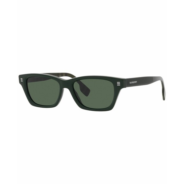 バーバリー メンズ サングラス・アイウェア アクセサリー Men's Sunglasses, BE4357 KENNEDY 53 Green