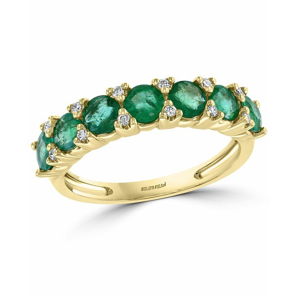 エフィー コレクション レディース リング アクセサリー EFFY® Emerald (1-5/8 ct. t.w.) & Diamond (1/10 ct. t.w.) Ring in 14k Go