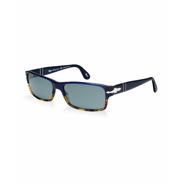 ペルソル メンズ サングラス・アイウェア アクセサリー Polarized Sunglasses , PO2747S (57) TORTOISE BLUE/BLUE POLAR