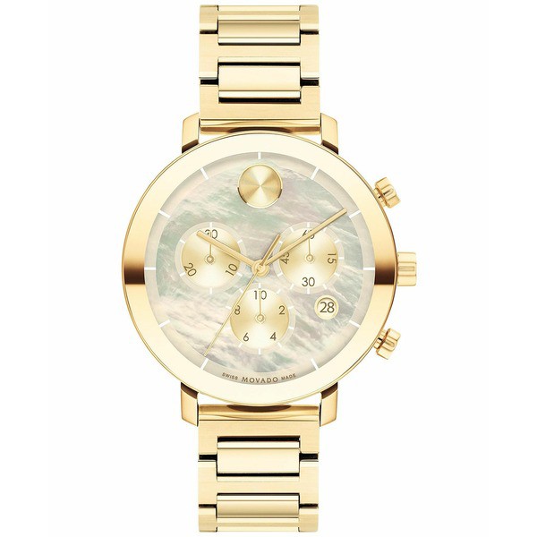 モバド メンズ 腕時計 アクセサリー Men's Bold Evolution Swiss Chronograph Gold-Tone Stainless Steel Bracelet Watch 38mm Gold