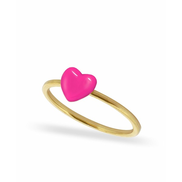 アレックス ウー レディース リング アクセサリー Mini Heart Stacker Ring Gold Plated