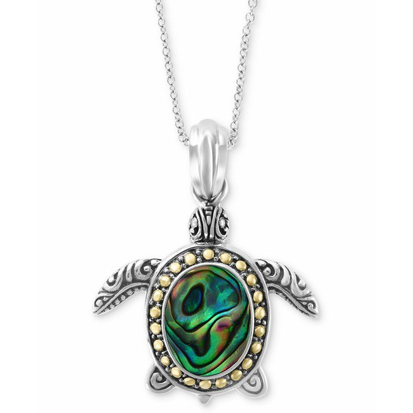 エフィー コレクション レディース ネックレス・チョーカー・ペンダントトップ アクセサリー EFFY® Paua Shell Turtle 18" Pendant N