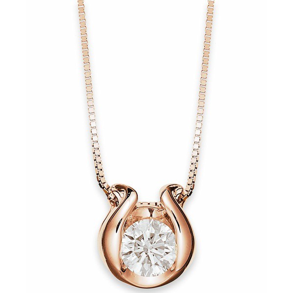 セイレーン レディース ネックレス・チョーカー・ペンダントトップ アクセサリー Bezel-Set Diamond (1/12 ct. t.w.) Pendant Necklace i