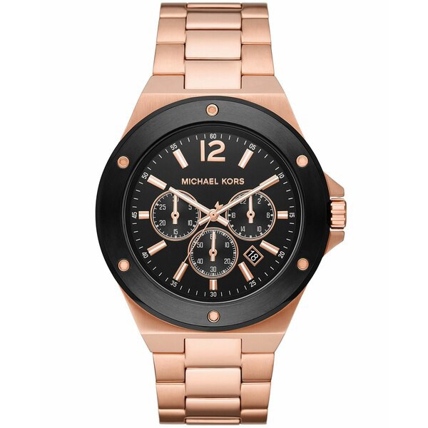 マイケルコース メンズ 腕時計 アクセサリー Men's Lennox Chronograph Rose Gold-Tone Stainless Steel Bracelet Watch Rose Gold-Tone