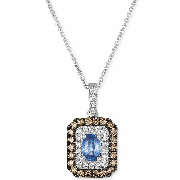 ルヴァン レディース ネックレス・チョーカー・ペンダントトップ アクセサリー Blueberry Sapphire (3/8 ct. t.w.) & Diamond (1/2 ct. t