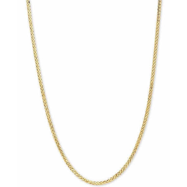 イタリアン ゴールド レディース ネックレス・チョーカー・ペンダントトップ アクセサリー Wheat Link 22" Chain Necklace in 14k Gold Y