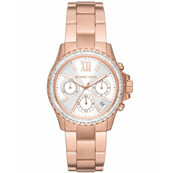 マイケルコース レディース 腕時計 アクセサリー Women's Everest Chronograph Rose Gold-Tone Stainless Steel Bracelet Watch 36mm Ros