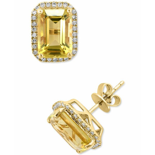 エフィー コレクション レディース ピアス＆イヤリング アクセサリー EFFY® Lemon Quartz (5-1/3 ct. t.w.) & Diamond (1/4 ct. t.w.