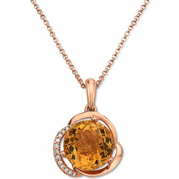 エフィー コレクション レディース ネックレス・チョーカー・ペンダントトップ アクセサリー EFFY® Citrine (3-1/6 ct. t.w.) & Diam