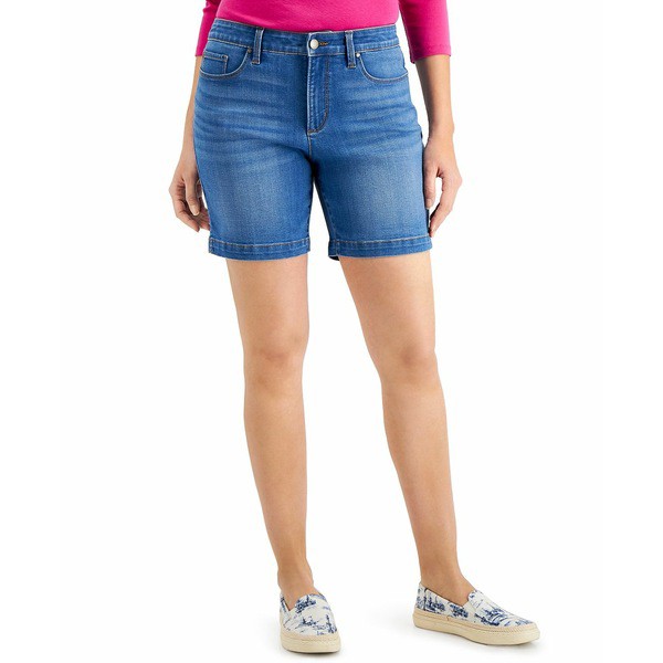 程度極上 チャータークラブ レディース カジュアルパンツ ボトムス Petite Mid Rise Denim Shorts Created For Macy S Rio Wash 交換無料 レディースファッション パンツ Bellanotte Jp