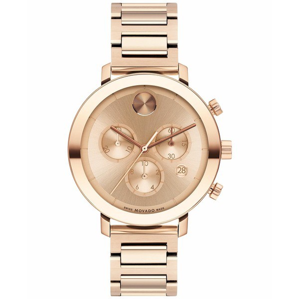 モバド レディース 腕時計 アクセサリー Women's Swiss Chronograph Bold Evolution Rose Gold Ion Plated Bracelet Watch 38mm Rose Gol