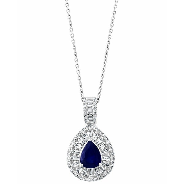 エフィー コレクション レディース ネックレス・チョーカー・ペンダントトップ アクセサリー EFFY® Sapphire (1 ct. t.w.) & Diamond