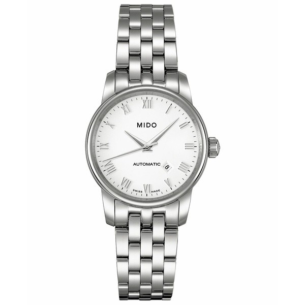 ミド レディース 腕時計 アクセサリー Women's Swiss Automatic Baroncelli Stainless Steel Bracelet Watch 29mm Stainless Steel