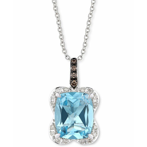 ルヴァン レディース ネックレス・チョーカー・ペンダントトップ アクセサリー Blue Topaz (4-1/4 ct. t.w.) & Diamond (1/6 ct. t.w.) 1