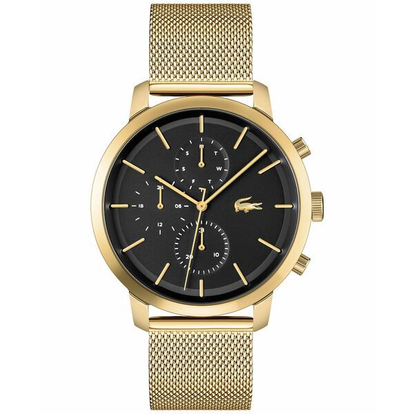 ラコステ メンズ 腕時計 アクセサリー Men's Replay Gold-Tone Mesh Bracelet Watch 44mm Gold