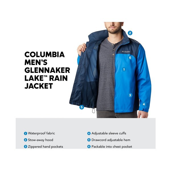パからお コロンビア Men's Glennaker Lake Rain Jacket Blue/Navyの通販はau PAY マーケット - asty｜商品ロットナンバー：477724708 メンズ ジャケット＆ブルゾン アウター ⒌けまで