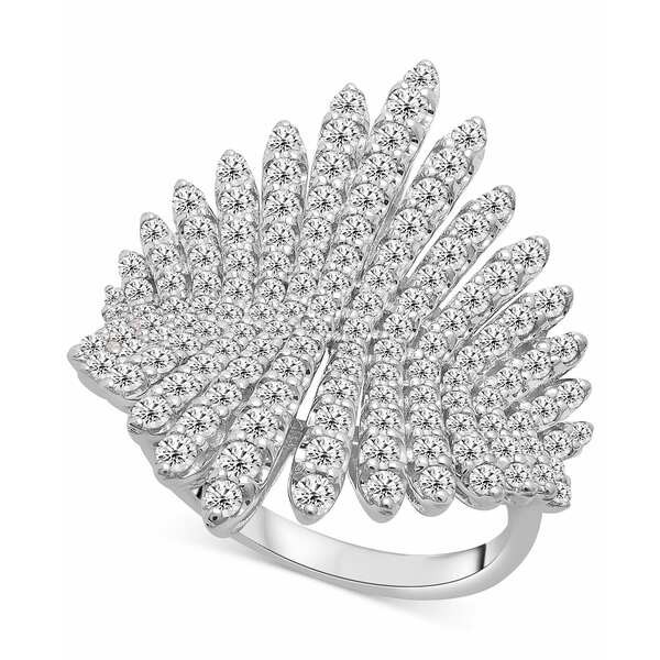 ラップド イン ラブ レディース リング アクセサリー Diamond Multirow Cluster Ring (1-1/2 ct. t.w.) in 14k White Gold, Created for