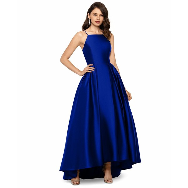 ベッツィ アンド アダム レディース ワンピース トップス Petite Satin Ball Gown Royal