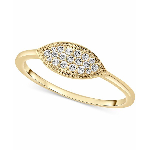 ラップド レディース リング アクセサリー Diamond Pavé Statement Ring (1/10 ct. t.w.) in 14k Gold, Created for Macy's Yell