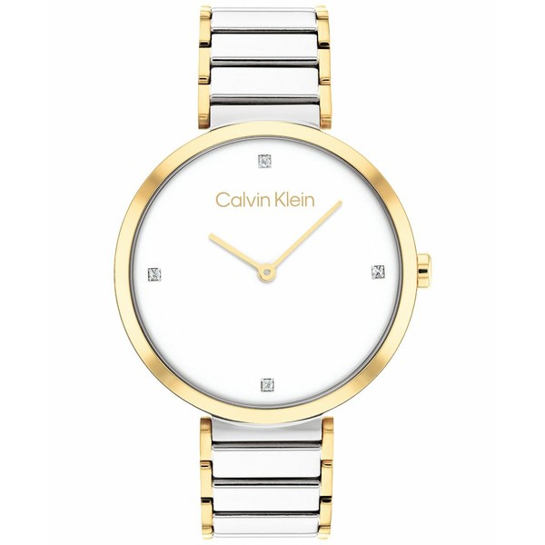 カルバンクライン レディース 腕時計 アクセサリー Two-Tone Stainless Steel Bracelet Watch 36mm Two Tone