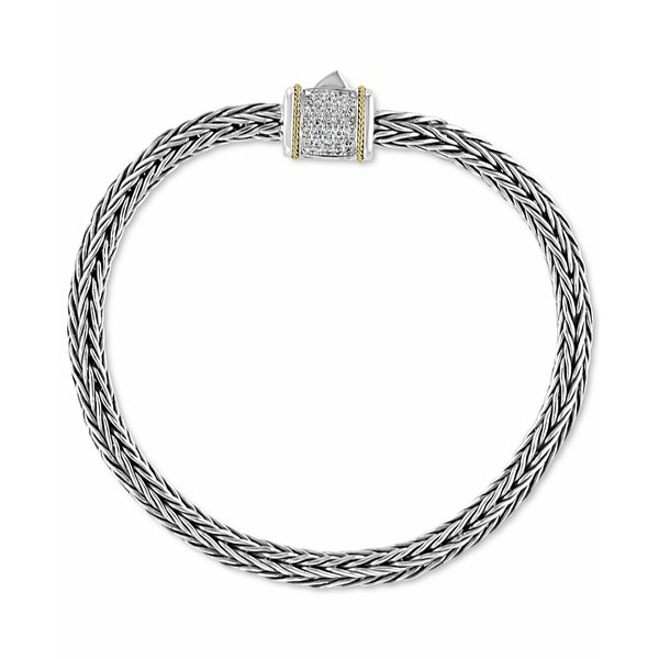 エフィー コレクション レディース ブレスレット・バングル・アンクレット アクセサリー EFFY® Diamond Barrel Cluster Woven Link B