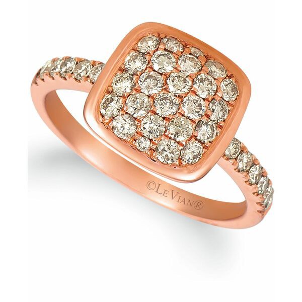 ルヴァン レディース リング アクセサリー Nude Diamond Cluster Ring (3/4 ct. t.w.) in 14k Rose Gold Rose Gold