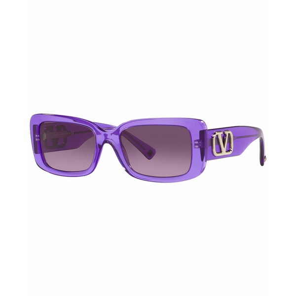 ヴァレンティノ レディース サングラス＆アイウェア アクセサリー Women's Sunglasses, VA4108 53 Violet Transparent