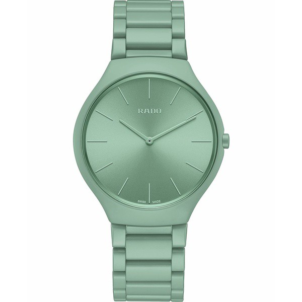 ラド レディース 腕時計 アクセサリー Unisex Swiss True Thinline Les Couleurs Le Corbusier Green High-Tech Ceramic Bracelet Watch