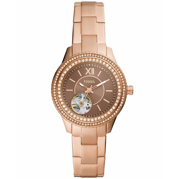 フォッシル レディース 腕時計 アクセサリー Women's Stella Rose Gold-Tone Stainless Steel Bracelet Watch 34mm Rose Gold-Tone