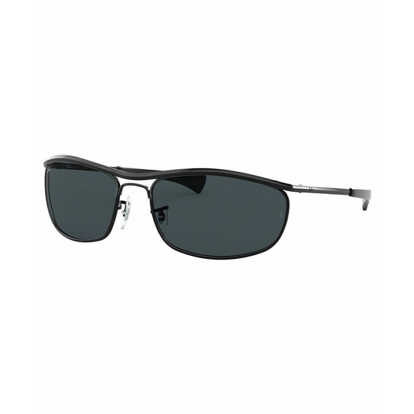 レイバン レディース サングラス＆アイウェア アクセサリー Unisex Sunglasses, RB3119M 62 OLYMPIAN I DELUXE Black-Blue