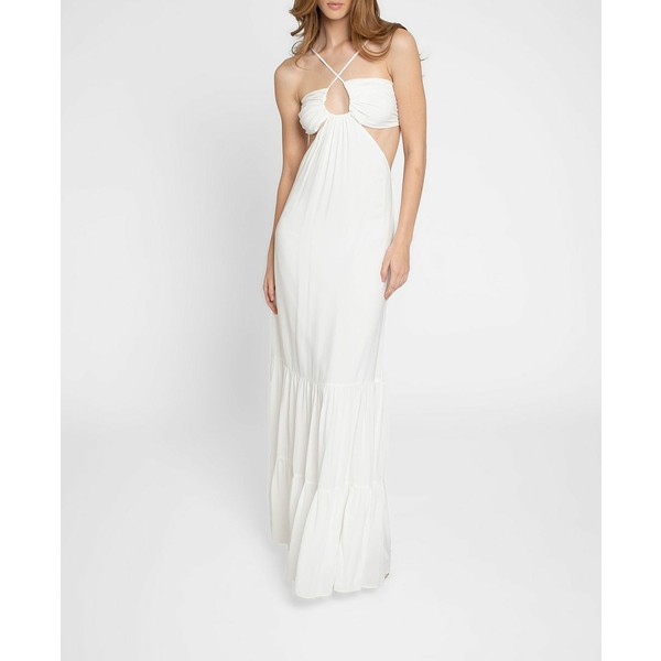 ニコルミラー レディース ワンピース トップス Cut Out Maxi Dress Ivory