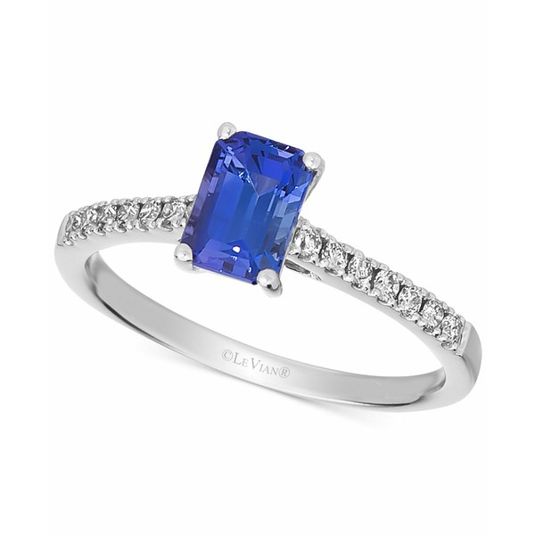 ルヴァン レディース リング アクセサリー Blueberry Tanzanite (3/4 ct. t.w.) & Nude Diamond (1/5 ct. t.w.) in 14k White Gold Blueb