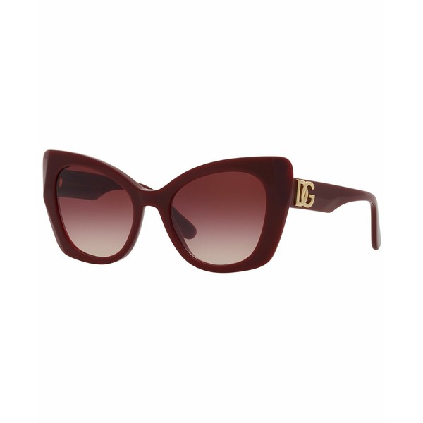 ドルチェ＆ガッバーナ レディース サングラス＆アイウェア アクセサリー Women's Low Bridge Fit Sunglasses, DG4405F 53 Bordeaux