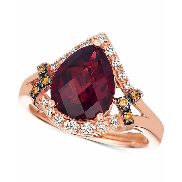 ルヴァン レディース リング アクセサリー Pomegranate Garnet (3-3/4 ct. t.w.) & Diamond (1/5 ct. t.w.) Statement Ring in 14k Rose