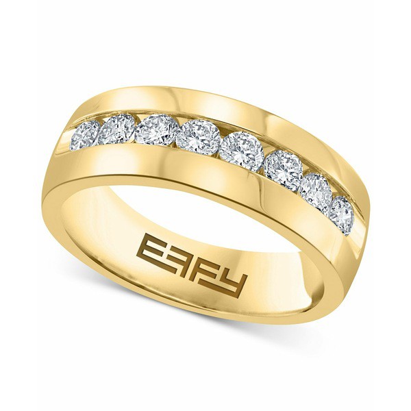 エフィー コレクション メンズ リング アクセサリー EFFY® Men's Diamond Band (1 ct. t.w.) Yellow Gold