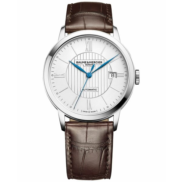 ボーム＆メルシエ メンズ 腕時計 アクセサリー Men's Swiss Automatic Classima Dark Brown Leather Strap Watch 40mm M0A10214 No Color