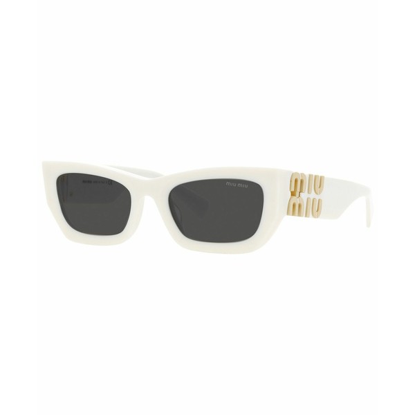 ミュウミュウ レディース サングラス＆アイウェア アクセサリー Women's Sunglasses, 53 White