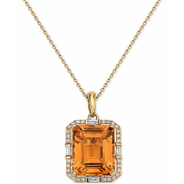 エフィー コレクション レディース ネックレス・チョーカー・ペンダントトップ アクセサリー EFFY® Citrine (1-1/3 ct. t.w.) & Diam