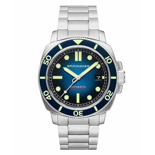 スピ二カー メンズ 腕時計 アクセサリー Men's Hull Diver Automatic Liberty Blue with Silver-Tone Solid Stainless Steel Bracelet Wa