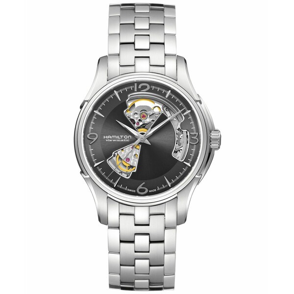 ハミルトン メンズ 腕時計 アクセサリー Men's Swiss Automatic Jazzmaster Stainless Steel Bracelet Watch 40mm Silver