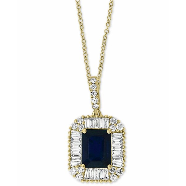 エフィー コレクション レディース ネックレス・チョーカー・ペンダントトップ アクセサリー EFFY® Sapphire (1-1/2 ct.-t.w.) & Dia